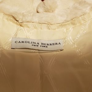 Carolina Herrera White Mink Cape
